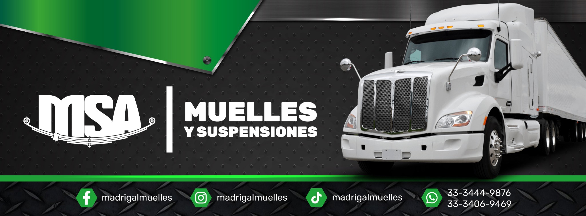 Camión en taller de suspensiones